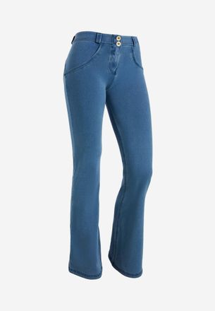Freddy Leggings FREDDY Leggings WRUP11RC002ORG, Damen, Gr. XL, EURO, blau (light blau, seams on tone), Obermaterial: 84% Baumwolle CO. 16% Elasthan EL., Hose