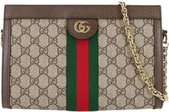 Gucci Pre-owned Cross Body Bags, female, Beige, Size: ONE SIZE Pre-owned Ophidia Handbag