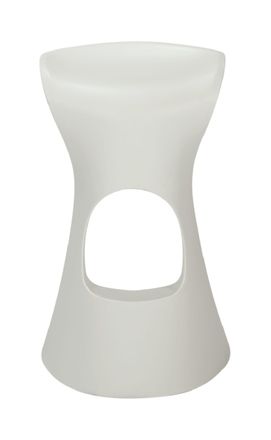 Vintahome Taburete de bar dise&ntilde;o polipropileno blanco