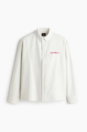 H&M Oxford-Hemd in Loose Fit - White