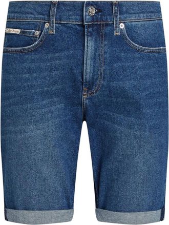 Calvin Klein Jeans Bermuda Shorts - Heren - Denim shorts - Blauw - W29 - Katoen - Korte Broeken