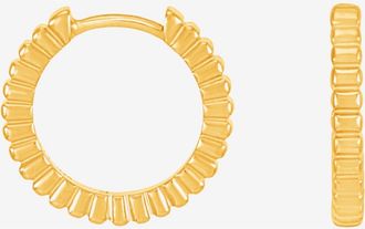 Dower & Hall Humbug Huggie Hoops in Yellow Gold Vermeil at Nordstrom