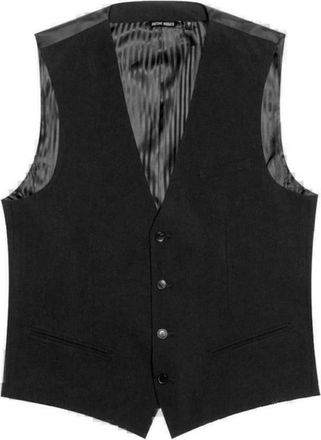 Antony Morato Polyester Suit Vest Lente/Zomer Collectie - Heren - Gillet - Zwart - XS - Polyester - Kostuums