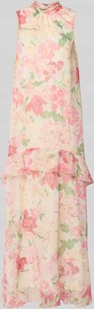 Vero Moda Flie&szlig;endes Maxikleid mit R&uuml;schendetail Modell SANNA in Hellrosa, Gr&ouml;&szlig;e XL