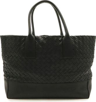 Bottega Veneta Black Leather Tote Bag (Pre-Owned)