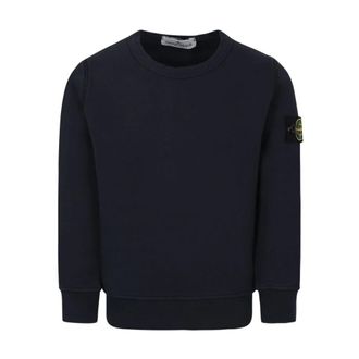Stone Island Kids Jumper - male - Stone Island - Kids Sweatshirts - Blue - 8 Y - Kids