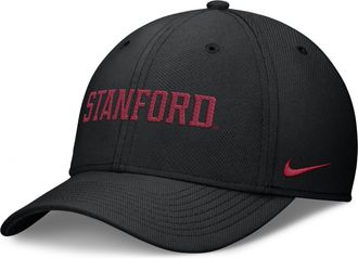 Nike Stanford Classic Swooshflex Nike Mens Dri-FIT College Hat in Black | NC0300ASDN-KLK