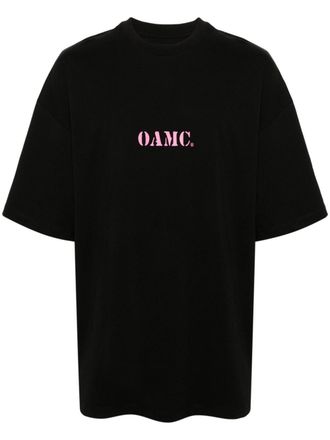 OAMC logo-print cotton T-shirt - Black