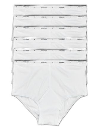 Jockey Big & Tall Classic Briefs 6pk in White at Nordstrom, Size 48Big