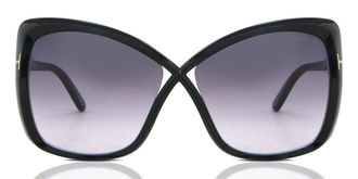Tom Ford FT0943 JASMIN 01B Womens Sunglasses Black Size 63