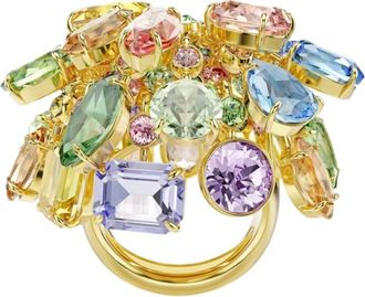 Swarovski Gema Gold-Tone Plated Crystal Ring, Size 55-60