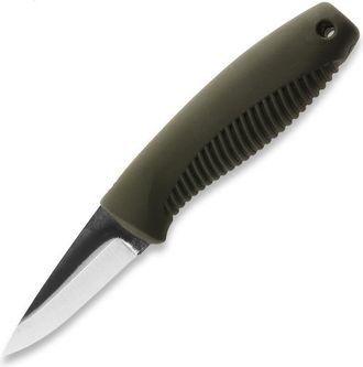 OEM Cuchillo Peltonen M23 Ranger Cub Fjp307, Sin Recubrimiento, 80crv2, Mango De Tpe Verde, Funda De Kydex Verde