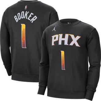 Jordan Brand Mens Jordan Brand Devin Booker Black Phoenix Suns Statement Name & Number Pullover Sweatshirt at Nordstrom, Size Xx-Large