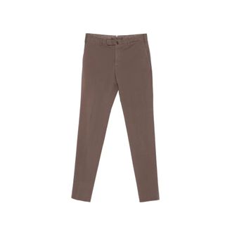 Incotex Straight Trousers, male, Brown, Size: 3XL Straight Trousers