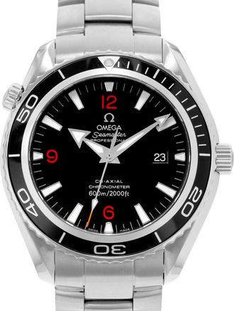 Omega Pre-owned Omega Seamaster Planet Ocean Automatic Chronometer Black Dial Mens Watch 2201.51.00