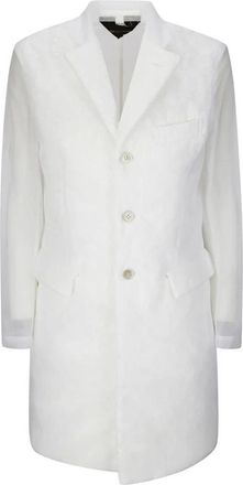 Comme Des Garçons Mujer, Abrigos, Blanco, Talla: S