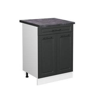 Vicco Mueble Bajo De Cocina R-line, Antracita Casa De Campo, 60 Cm Con Caj&oacute;n, Et Antracita Vicco
