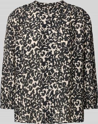 OPUS Regular Fit Hemdbluse in Crinkle-Optik Modell Famelia in BLACK, Größe 34