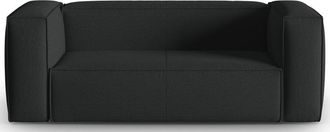 BLOOMINGLOFT 2-Sitzer Design Sofa Mackay mit Strukturstoff