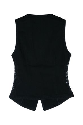 Pinko Womens Gardener Gilet Blk Denim Z99 Giacche E Jacket