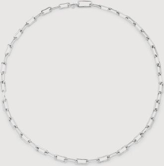 Monica Vinader Sterling Silver Alta Mini Chain Necklace 22