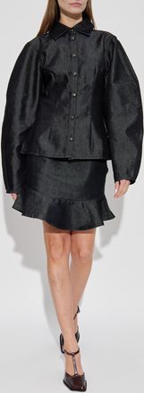 Rotate Denim Shirt, Womens, Black