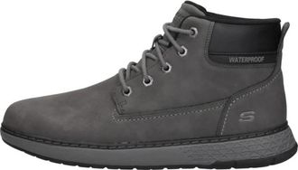 Skechers Relaxed Fit: Garlan - Deno - Heren - Veterlaarzen - Grijs - 43 EU - Schoenen