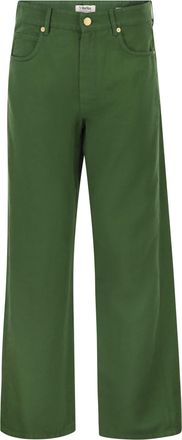 Max Mara S Pantal&oacute;n Maxmara Smmonorata De 5 Bolsillos En Algod&oacute;n Y Lino