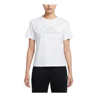 Nike Jordan (WMNS) Air Jordan Flight Shorthand Graphic T-Shirts Asia Sizing White IW1597-100