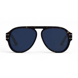 Dior DIORSIGNATUREA1U20B0 Aviator Full Rim Sunglasses - Black