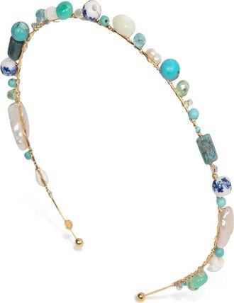 Jennifer Behr Cerchietto Marietta - Blu