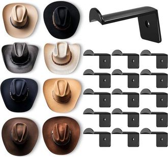 OEM Perchero De Pared Para Montaje En Pared, 16 Piezas, Soporte Autoadhesivo Resistente Para Sombreros Gorras Vaquero, Almacenamiento Pared Duradero