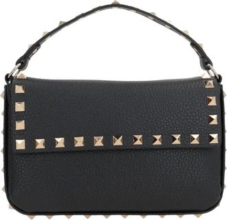 Valentino Garavani Zwarte leren schoudertas met studs - Dames - Handtassen - Zwart - ONE Size - Leer - Tassen