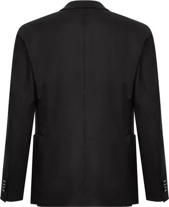 Tagliatore Mens Double-Breasted Blazer Montecarlo Dark Brown Virgin Wool Jacket