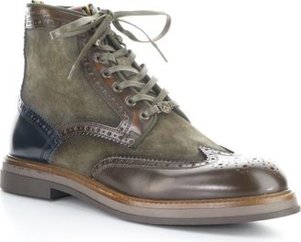 Ambitious Wingtip Leather Boot in Musk Combi at Nordstrom Rack, Size 11.5Us / 45Eu