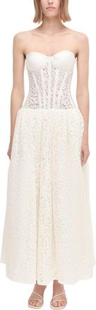 SIMKHAI Simkhai Evangeline Bustier Midi Dress