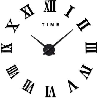 OEM Reloj De Pared Moderno Diy Grande Con N&uacute;meros Romanos, Pegatinas De Reloj Grandes, Reloj De Pared 3d, Decoraci&oacute;n Para El Hogar Y La Oficina, Extra&iacute;ble