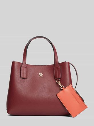 Tommy Hilfiger Henkeltasche mit Anh&auml;nger f&uuml;r Kleinigkeiten in Bordeaux, Gr&ouml;&szlig;e 1