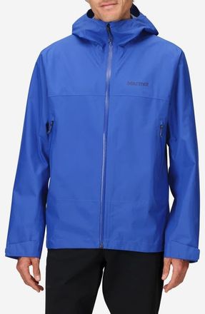 Marmot Minimalist Pertex Waterproof Hooded Jacket in Oxide Blue at Nordstrom, Size Xx-Large