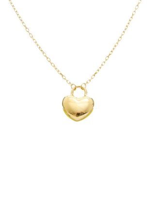 Italian Gold, Inc 14K Puffed Heart Adjustable Length Necklace