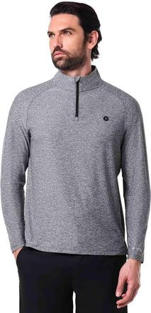Coolibar Mens Agility Performance Pullover, UPF 50+ Sun Protection in Charcoal Heather at Nordstrom, Size Xx-Large