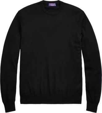 Ralph Lauren Purple Label Maglione in jersey di cashmere - Nero