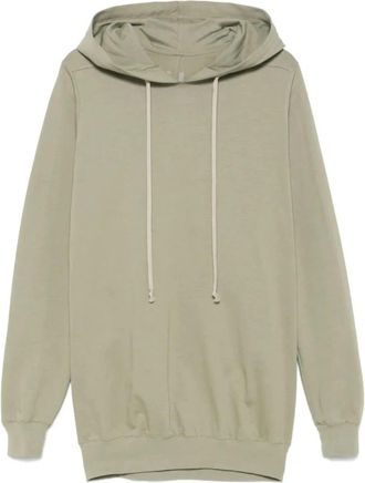 Rick Owens Groene Casual Katoenen Hoodie Sweater - Heren - Hoodies - Groen - M - Katoen - Hoodies & sweatvesten