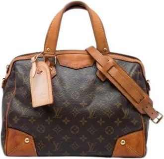 Louis Vuitton Pre-owned Retiro PM - Dames - Vintage Handtas - Bruin - ONE Size - Leer - Vintage