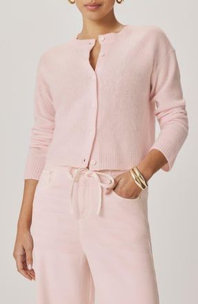 Splendid Emerson Crop Cardigan in Rose Petal Pink at Nordstrom, Size Large