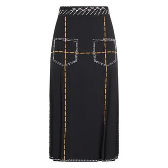 Moschino Dames, Rokken, Zwart, Maat: S Viscose