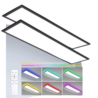 OEM L&aacute;mpara De Techo Regulable, Con Mando A Distancia, 2 Unidades, Luz Neutra, Blanca, 40 W
