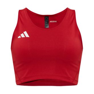 adidas Sleeveless Training Tops, female, Red, Size: 2XS Adizero Essentials Crop Top
