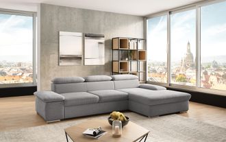 Sit&more Ecksofa »Valantine L-Form, B: 286 cm« mit Arm- & Kopfteilverstellung, optional mit Bettfunktion