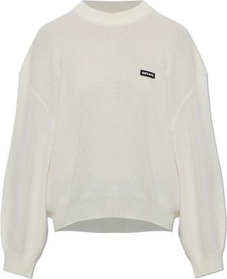 Rotate Wool Sweater - Dames - Ronde hals truien - Beige - XS - Wol - Truien & Vesten